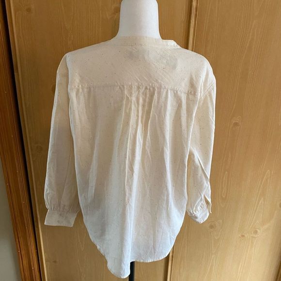 J. Crew • Open V-Neck Shirt in Donegal Flannel - Picture 8 of 13